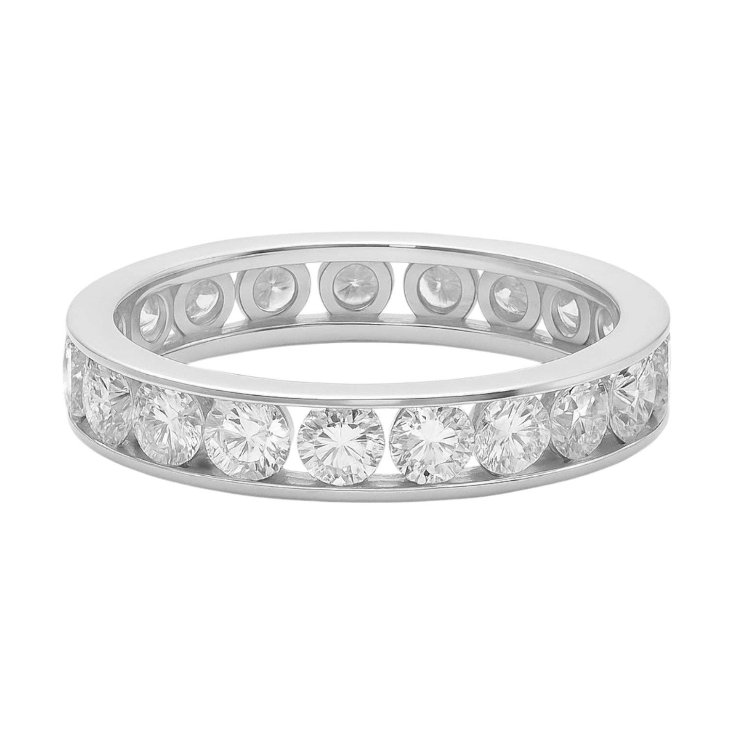 Atlanta Jewelers Supply - Wholesale Multi-Stone Ring - Sterling Silver Moissanite 3.25CT Eternity Band0