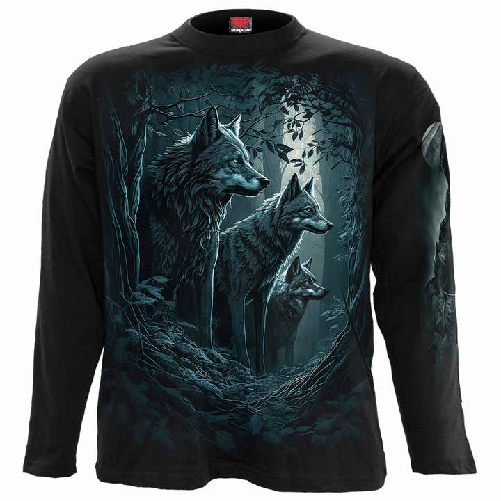 FOREST GUARDIANS - Longsleeve T-Shirt Black for wholesale by Spiral