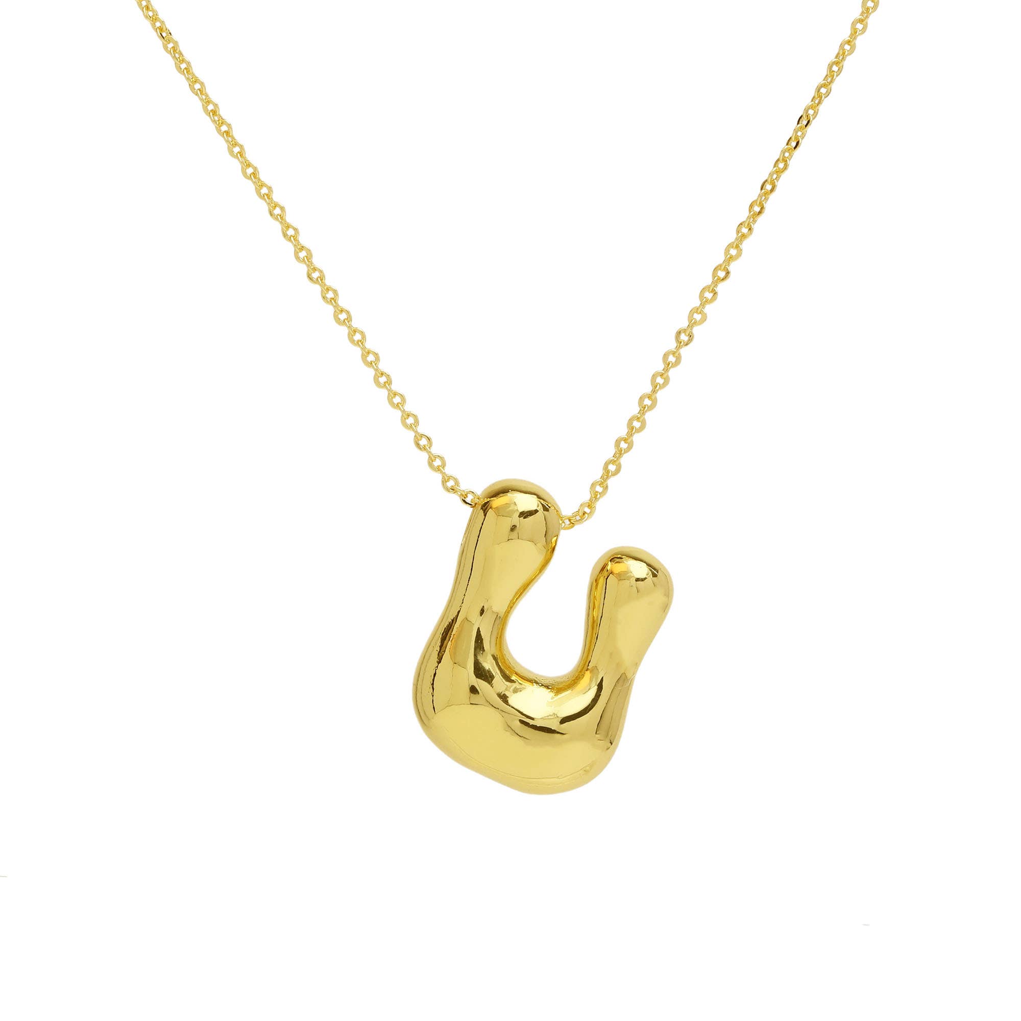 Savvy Bling – wholesale Pendant/charm necklace – Initial Waterdrop 18K Gold Necklace78
