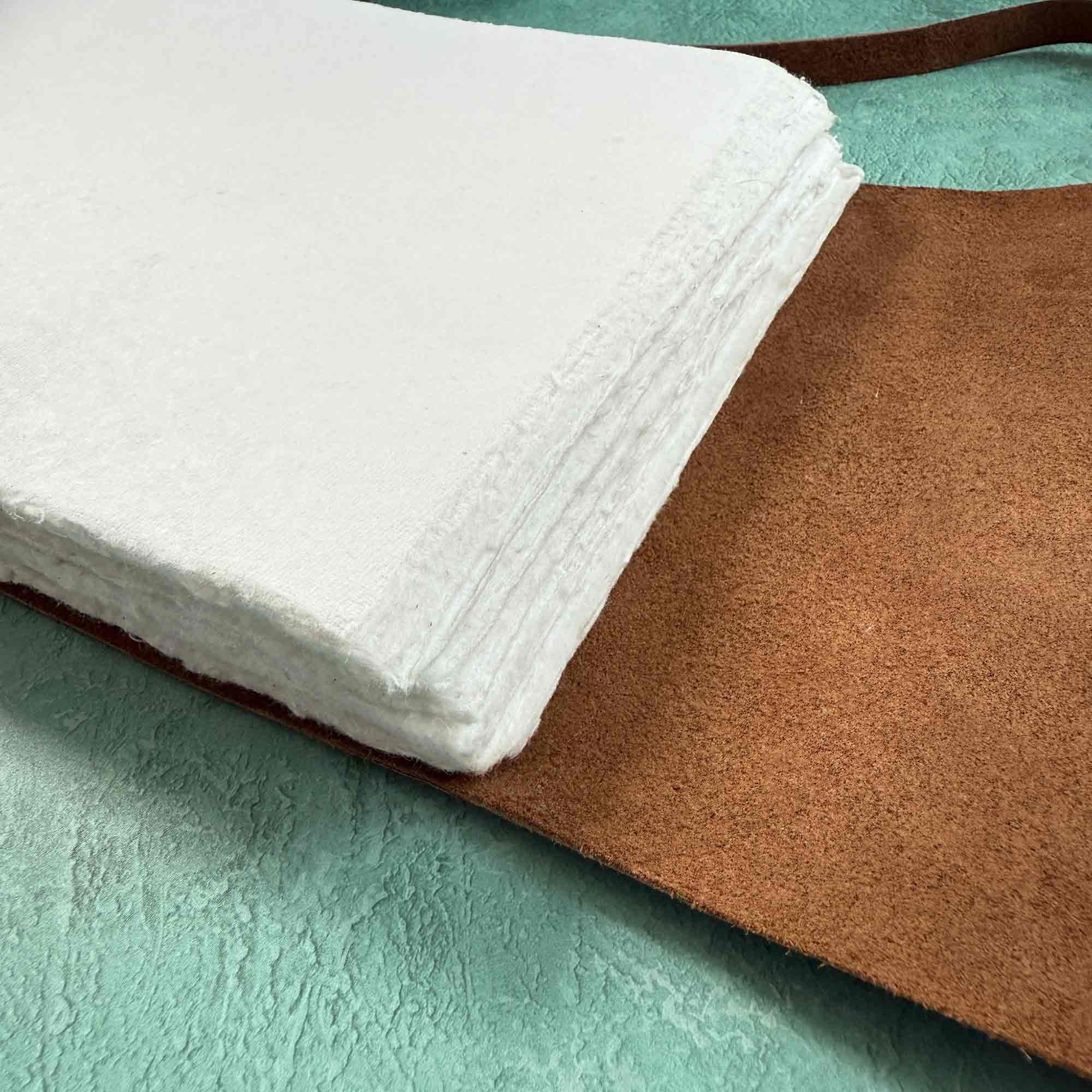 The Natural Paper Company – wholesale Notebook – A5 Landscape Handmade Leather Notebook - Dark Brown3