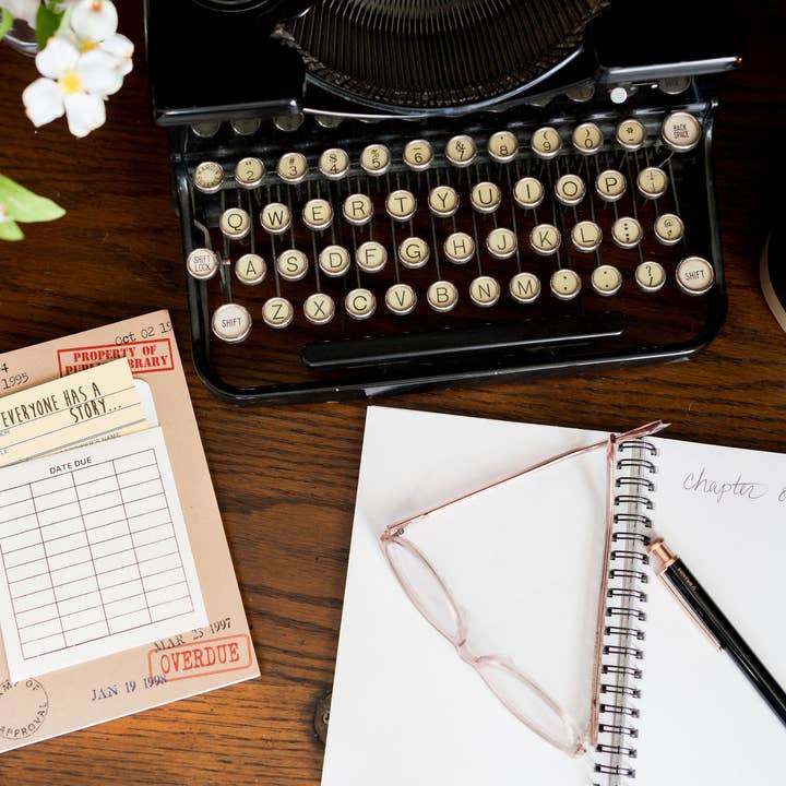 Fly Paper Products - Wholesale Notebook - Everyone Has a Story Library Themed Handmade Notebook