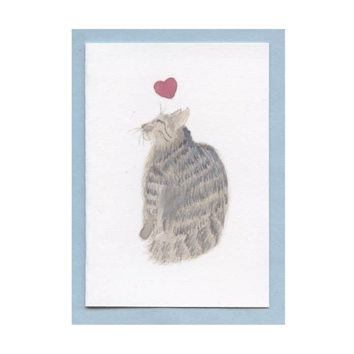 Charlie Boggs Kitty Love - Enclosure Card for wholesale by Zucchini Fish
