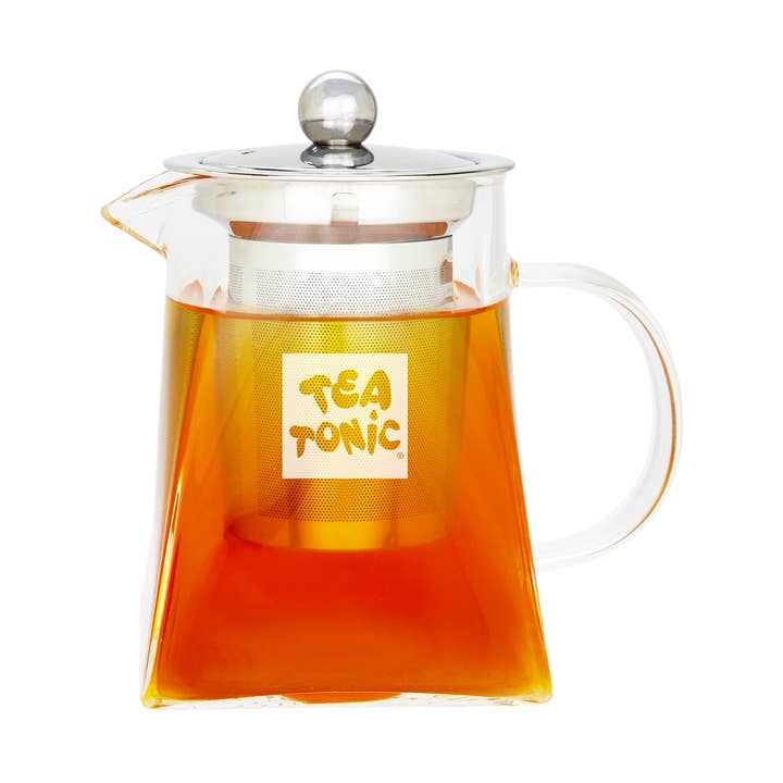 Glass Teapot 2 Cup 400ml with Stainless Steel Infuser Basket for wholesale by Tea Tonic