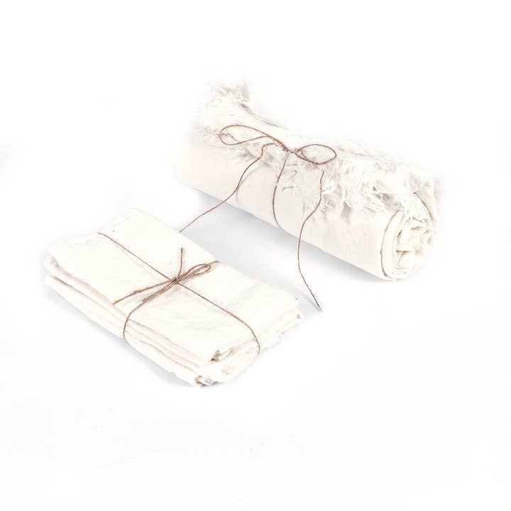 Bazar Bizar Living - Wholesale Tablecloth - The Linen Tablecloth - White - 180x300
