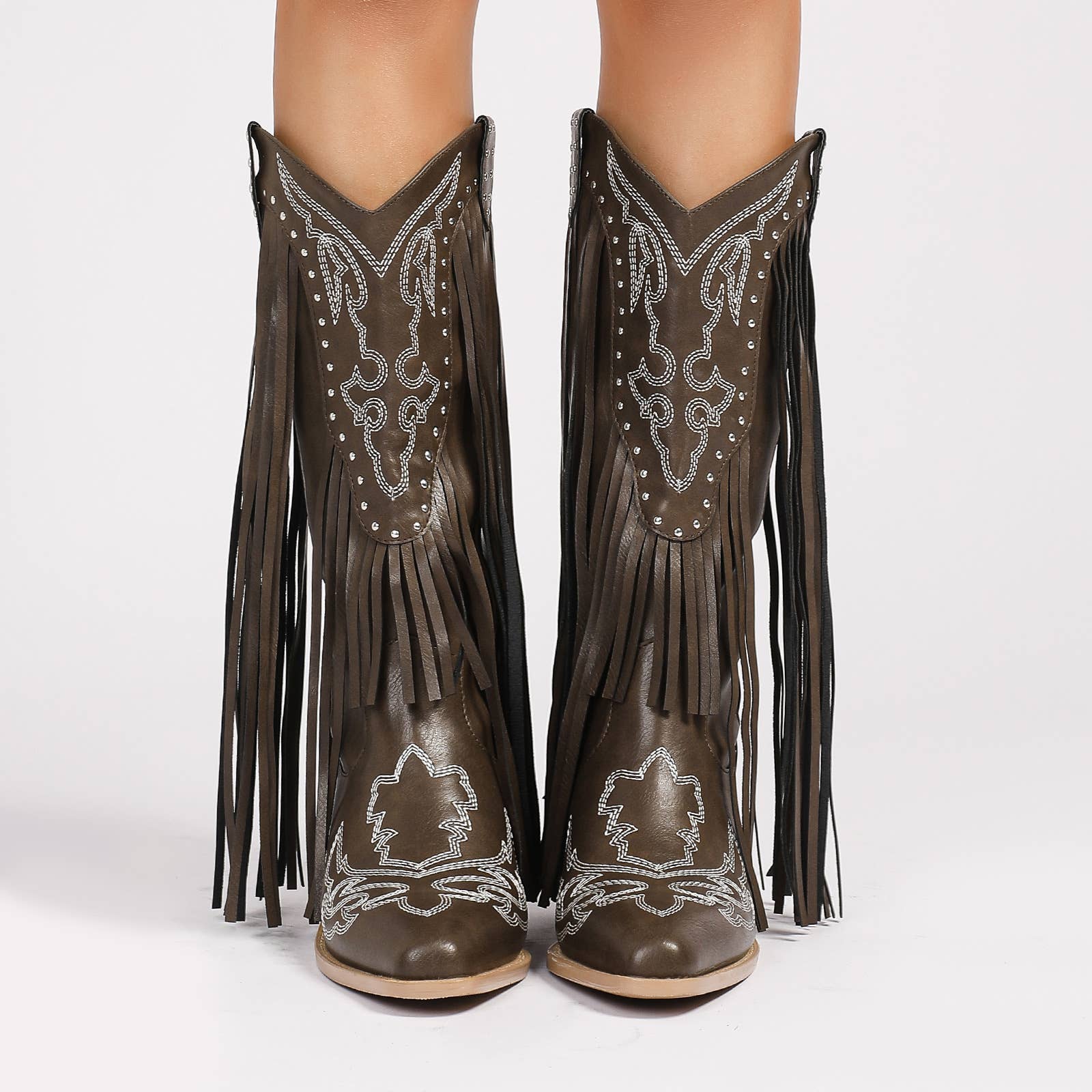 U R My Sunshine - Wholesale Cowboy Boots - Women's - 25153 Women Fringe Cowboy Boots Western Tassel Mid Calf3