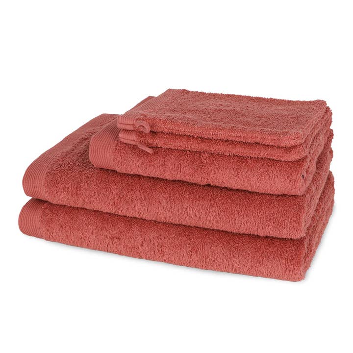Como Towel Set - Brick Red for wholesale by Casilin