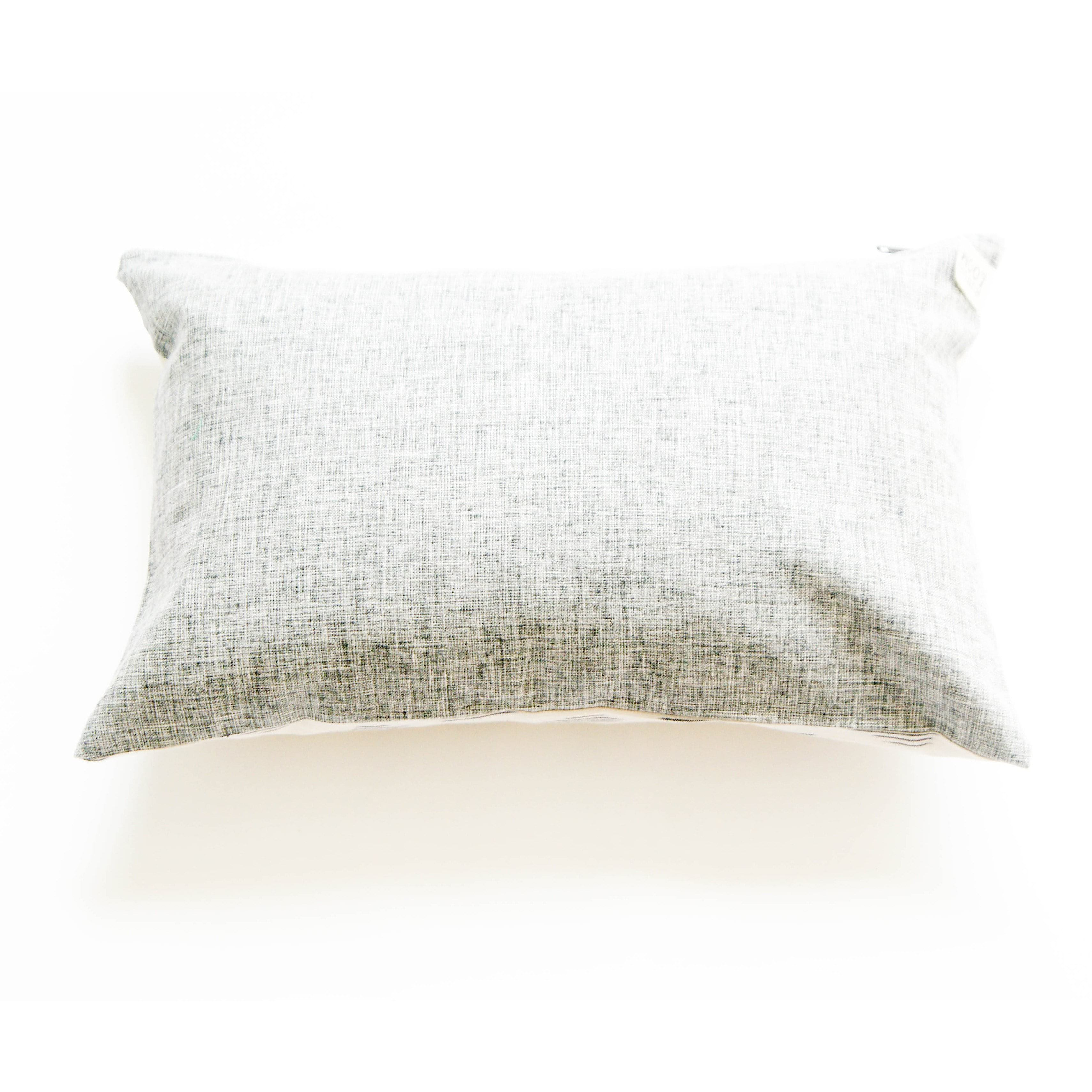 Rustic Loom - Wholesale Lumbar Pillow - White Modern Dot Handwoven Cotton Ikat Lumbar Pillow 12 x 182