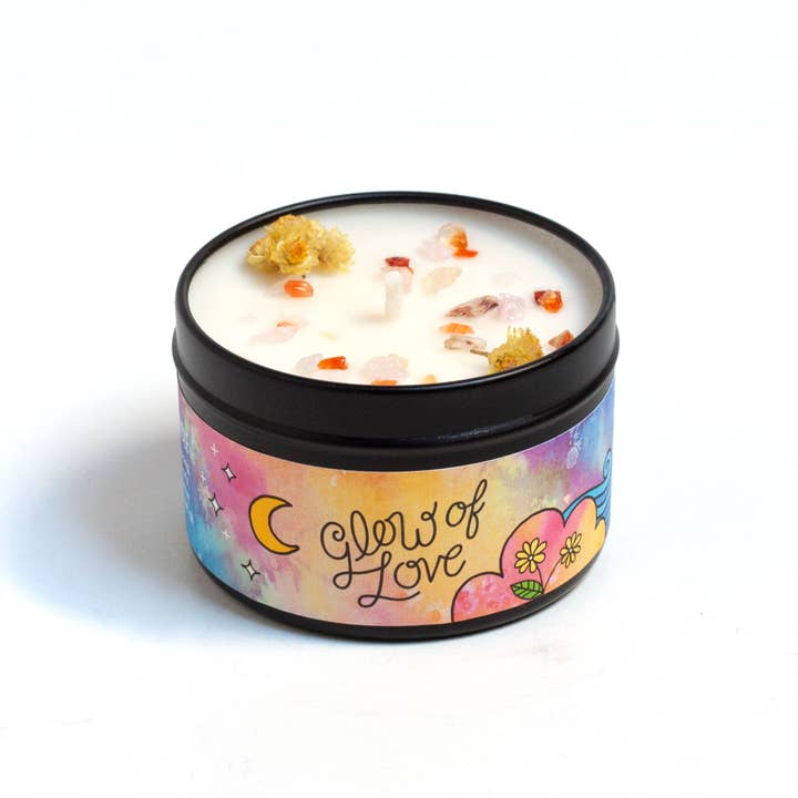 Rachel Beyer - Vente Bougies de voyage - Bougie d'aromathérapie magique Glow of Love - Floral & Spice10
