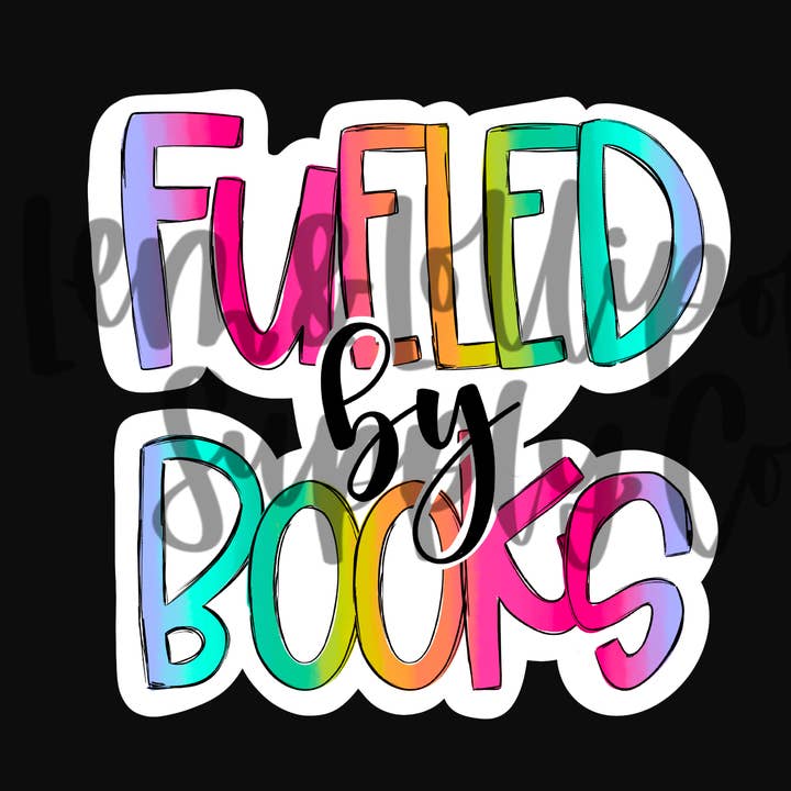 Fueled by Books - Bookish Sticker for wholesale by Lem&Lollipops Supply Co. LLC