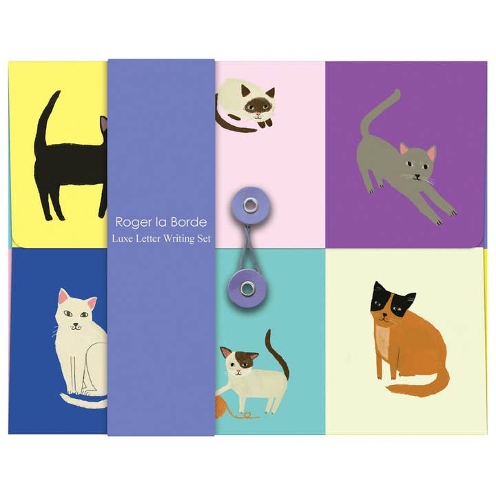Set di carta da lettere con etichetta per gatti - WS 081 per la vendita all'ingrosso da parte di Roger La Borde