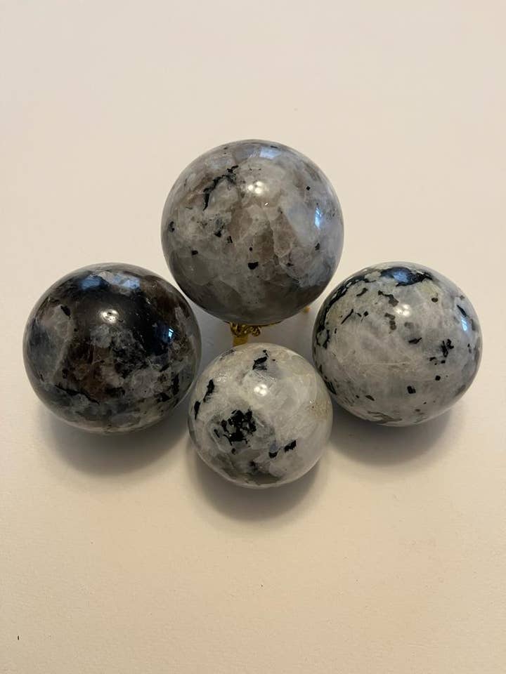 Rainbow Moonstone Krystal Kugle/Gemstone Bolde for engroshandel hos jiomind