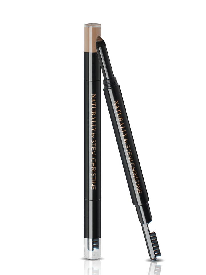 EYEBROW FILLER in LIGHT-an eyebrow powder with a Sponge Applicator for wholesale by naturallyby