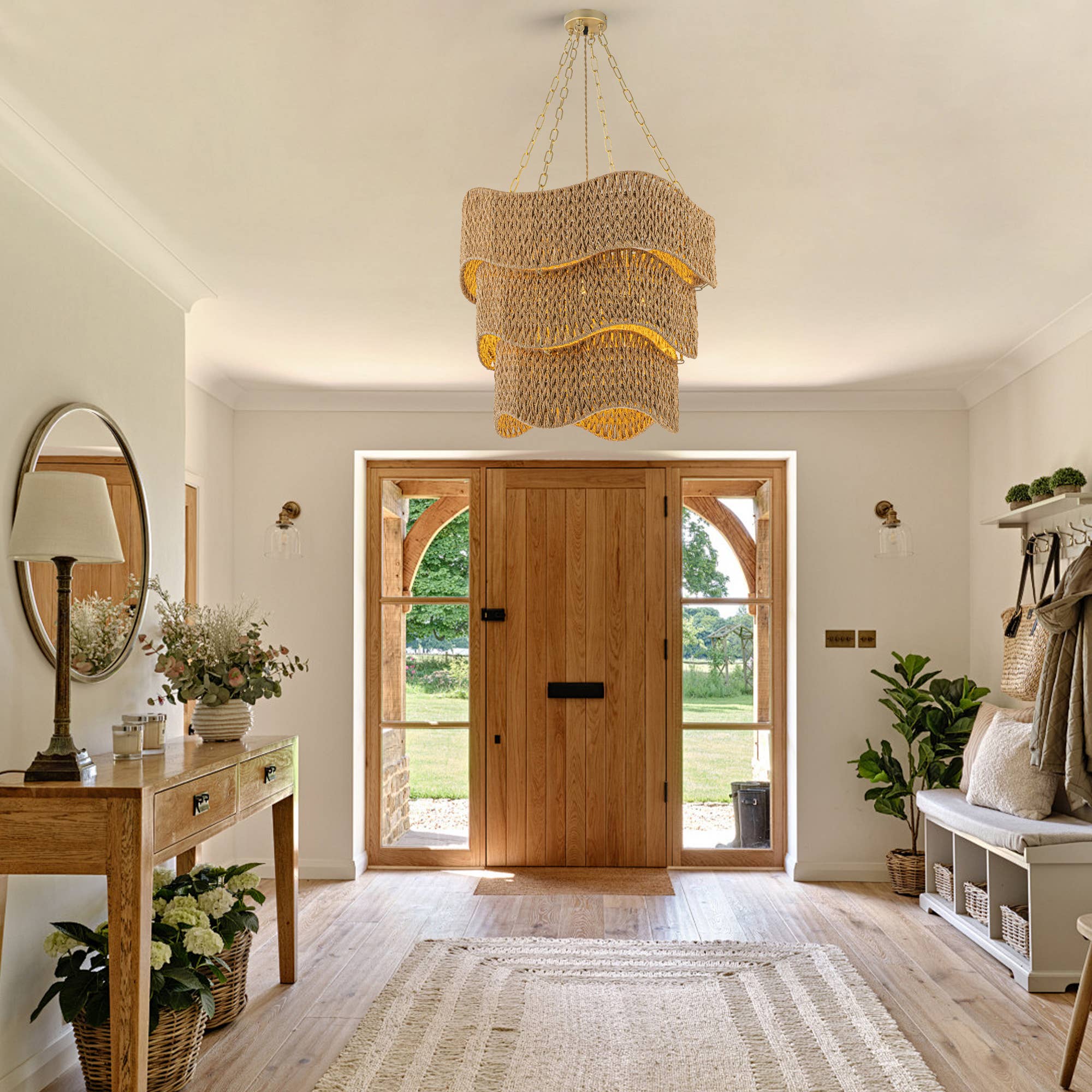 ELE Light & Decor - Wholesale Chandelier/Hanging Light - Contemporary Modern Braided Woven Coastal Chandelier 2