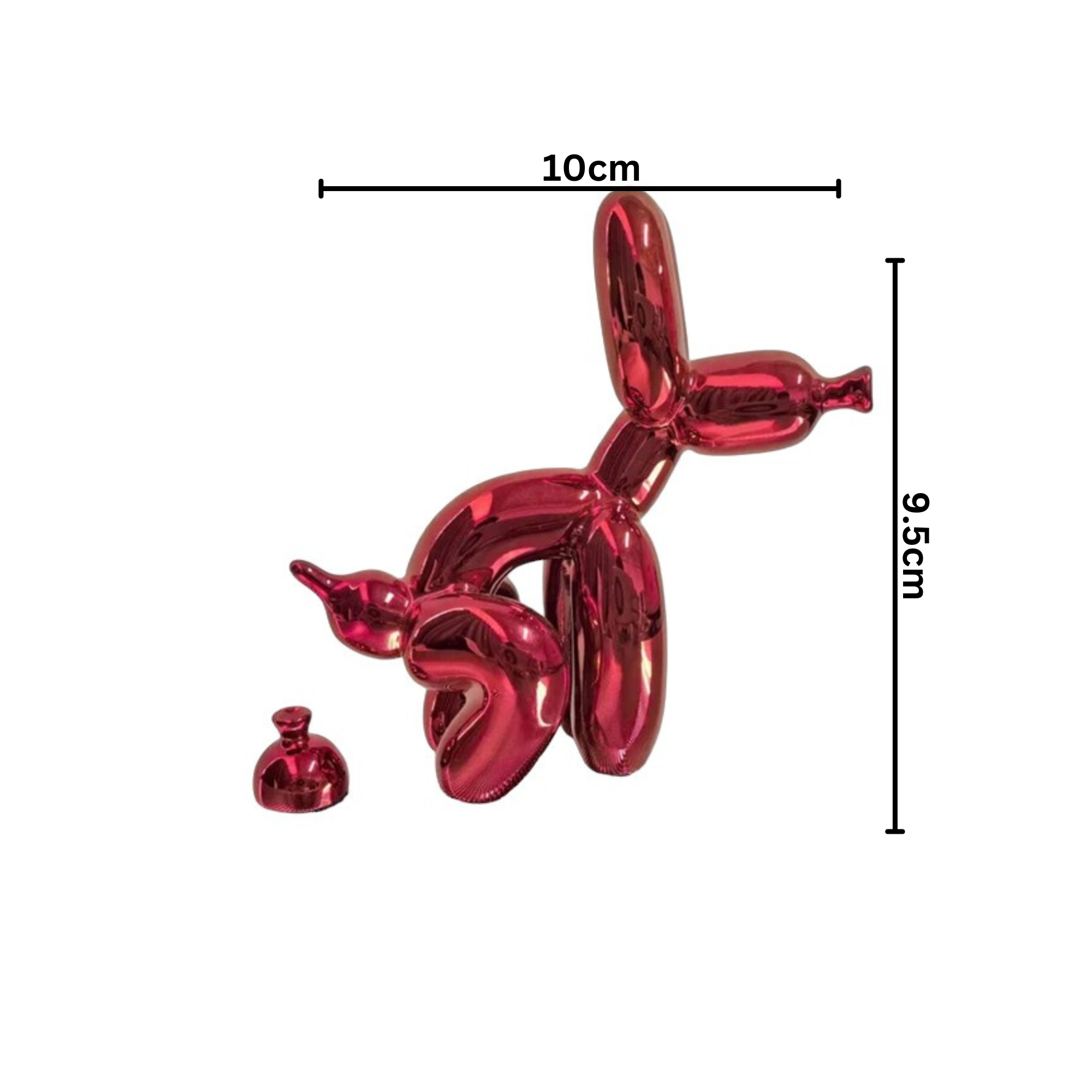 huemabe (All Import Duties Covered) - Vendita all'ingrosso Statuette decorative - Mini ornamento cane palloncino in resina0