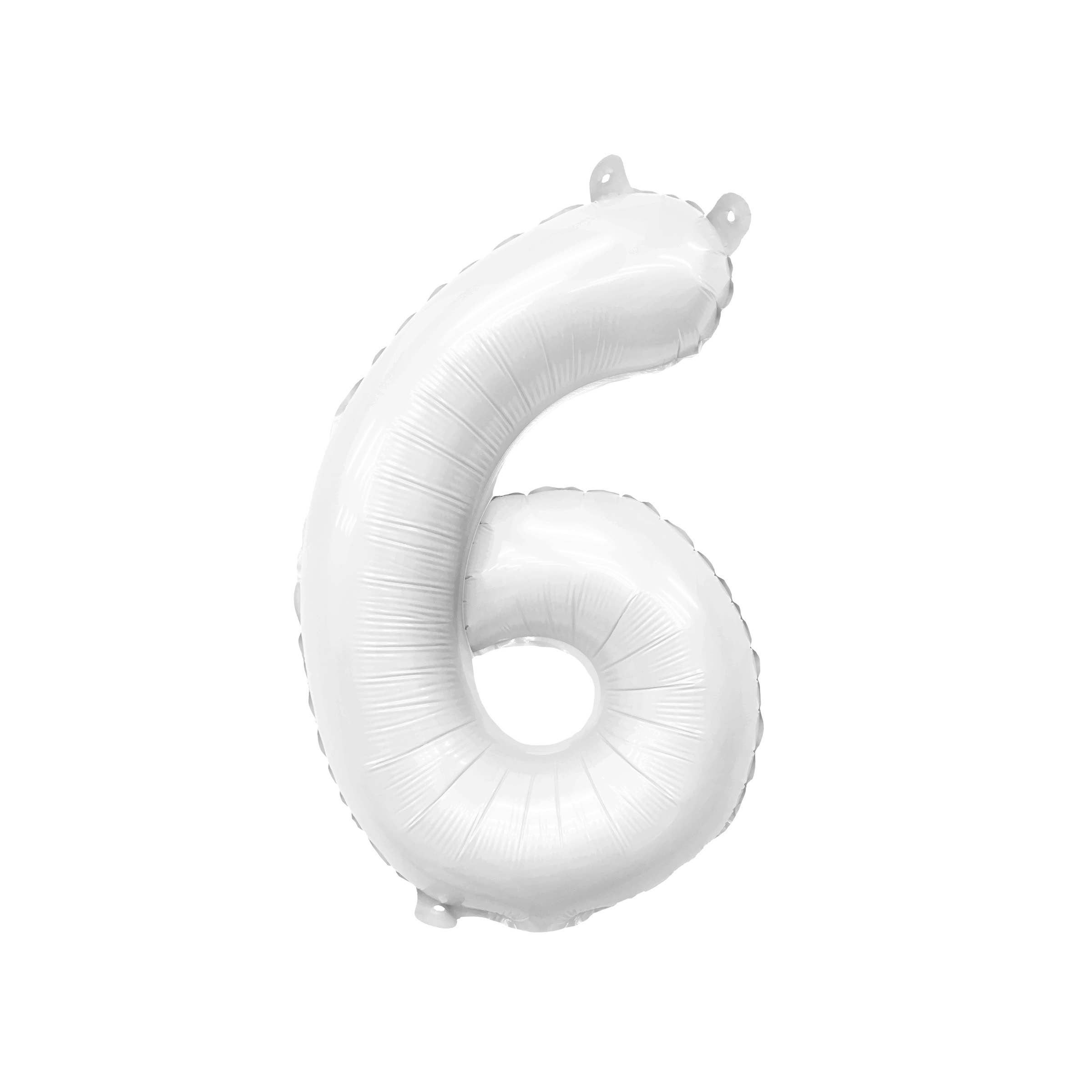Ellie's Party Supply - Vendita all'ingrosso A palloncino - Palloncini numerici in mylar bianco opaco (81 cm)6