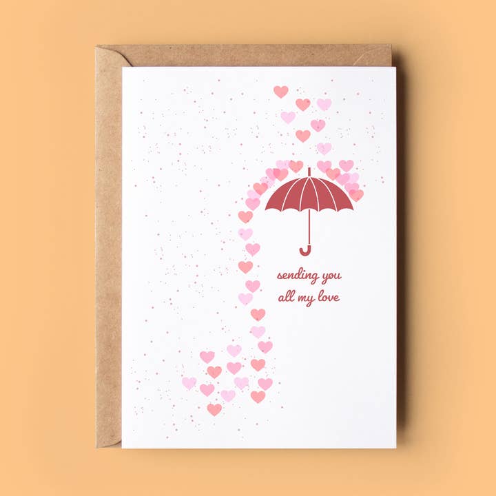 Wonky Cards - Wholesale Love Card - Sending you all my Love