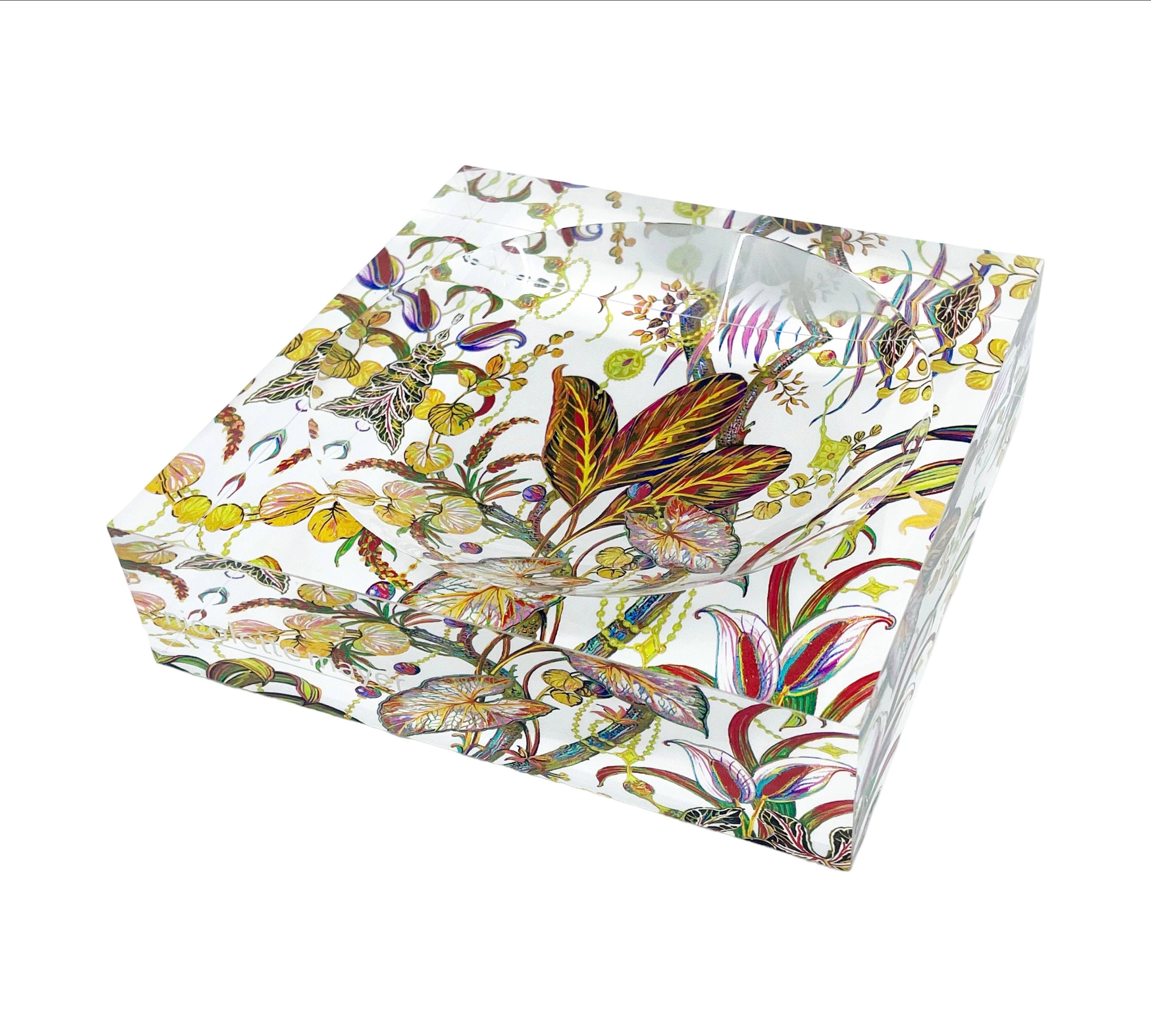 Multicolor Amazonia Splendor Acrylic Candy Catchall Dish for wholesale on Faire0