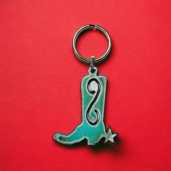 Iron Jewel - Wholesale Keychain - Unisex - Boot keychain Western keyring rodeo Texas Oklahoma Las Vegas2