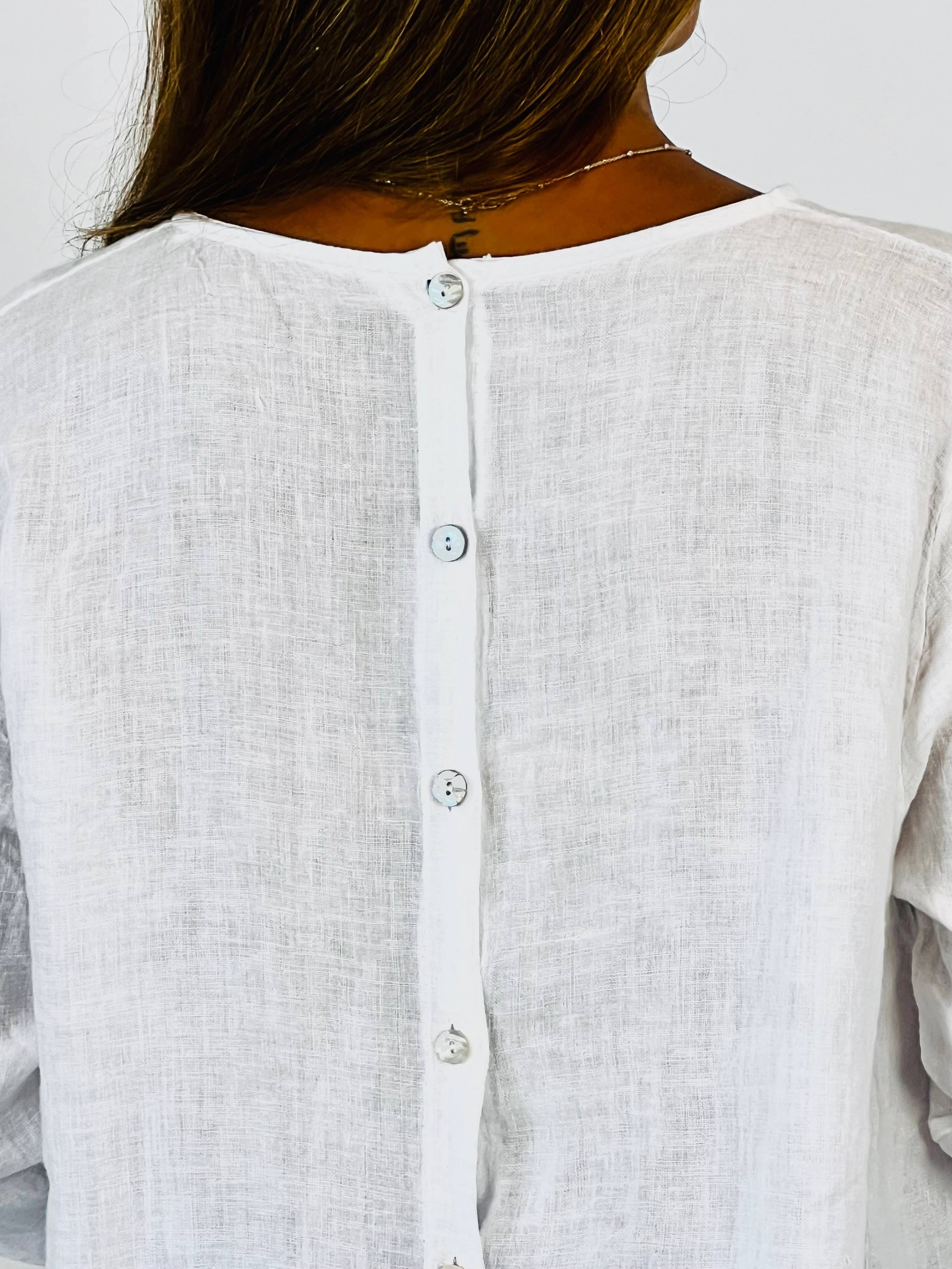 Linen & More - Vendita all'ingrosso Camicetta - Donna - REF 59100 BLUSA A MANICA LUNGA 100% LINO8