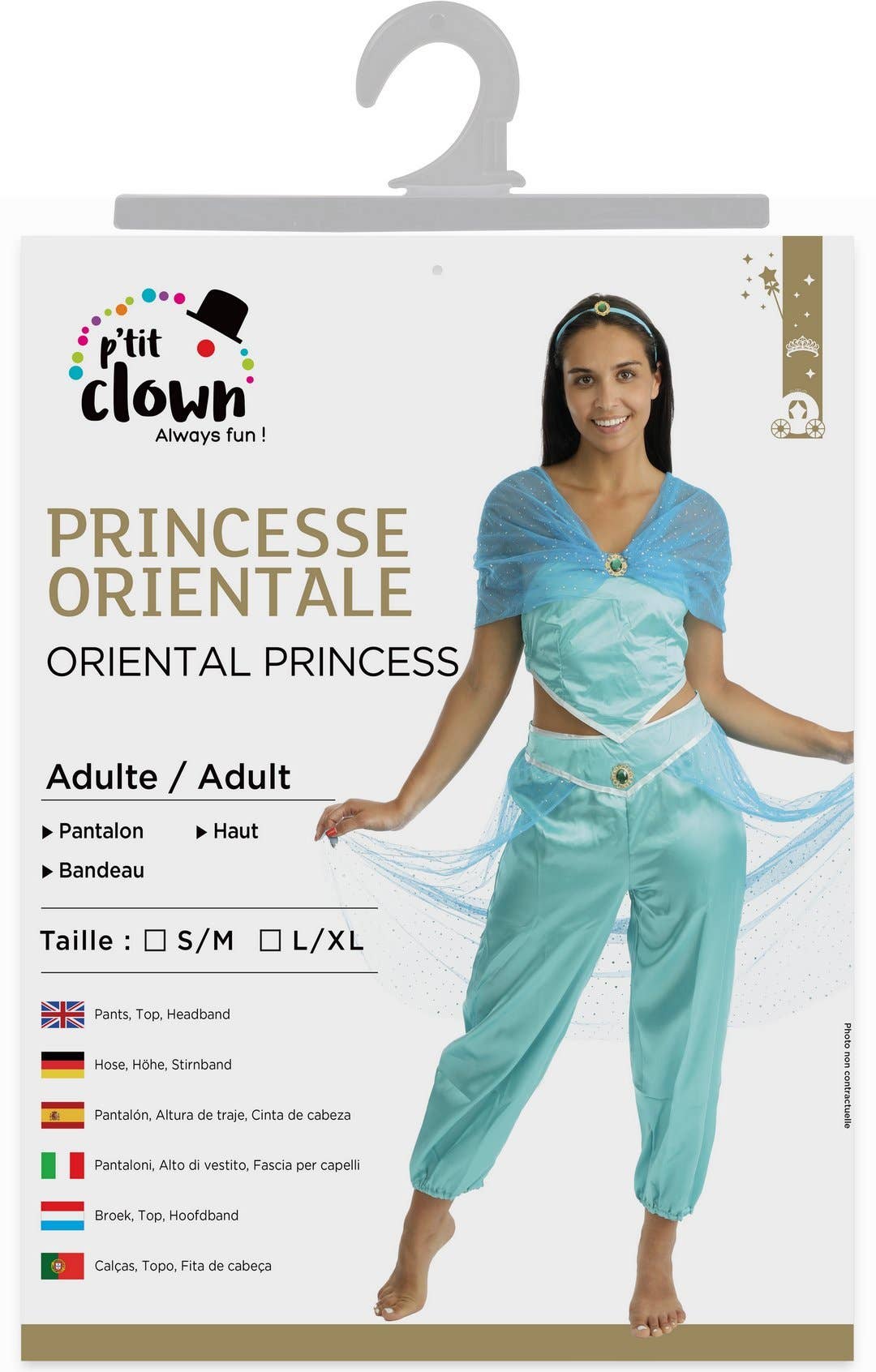 P'tit Clown – Großhandel Kostüm – Damen – Orientalische Prinzessin Kostüm - Erwachsene - L/XL0