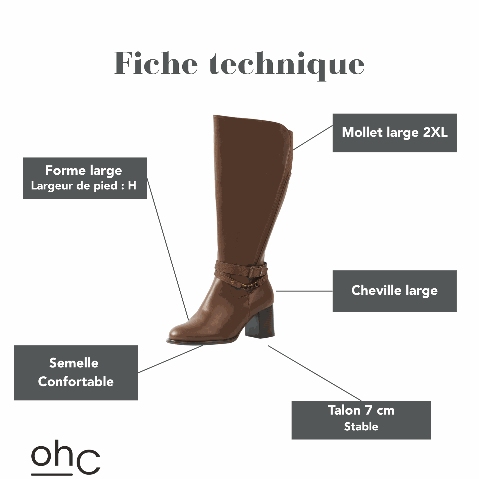 Gabylou - Wholesale Boots - Women's - 2XL Boots for Wide Calves - Lemon Model2