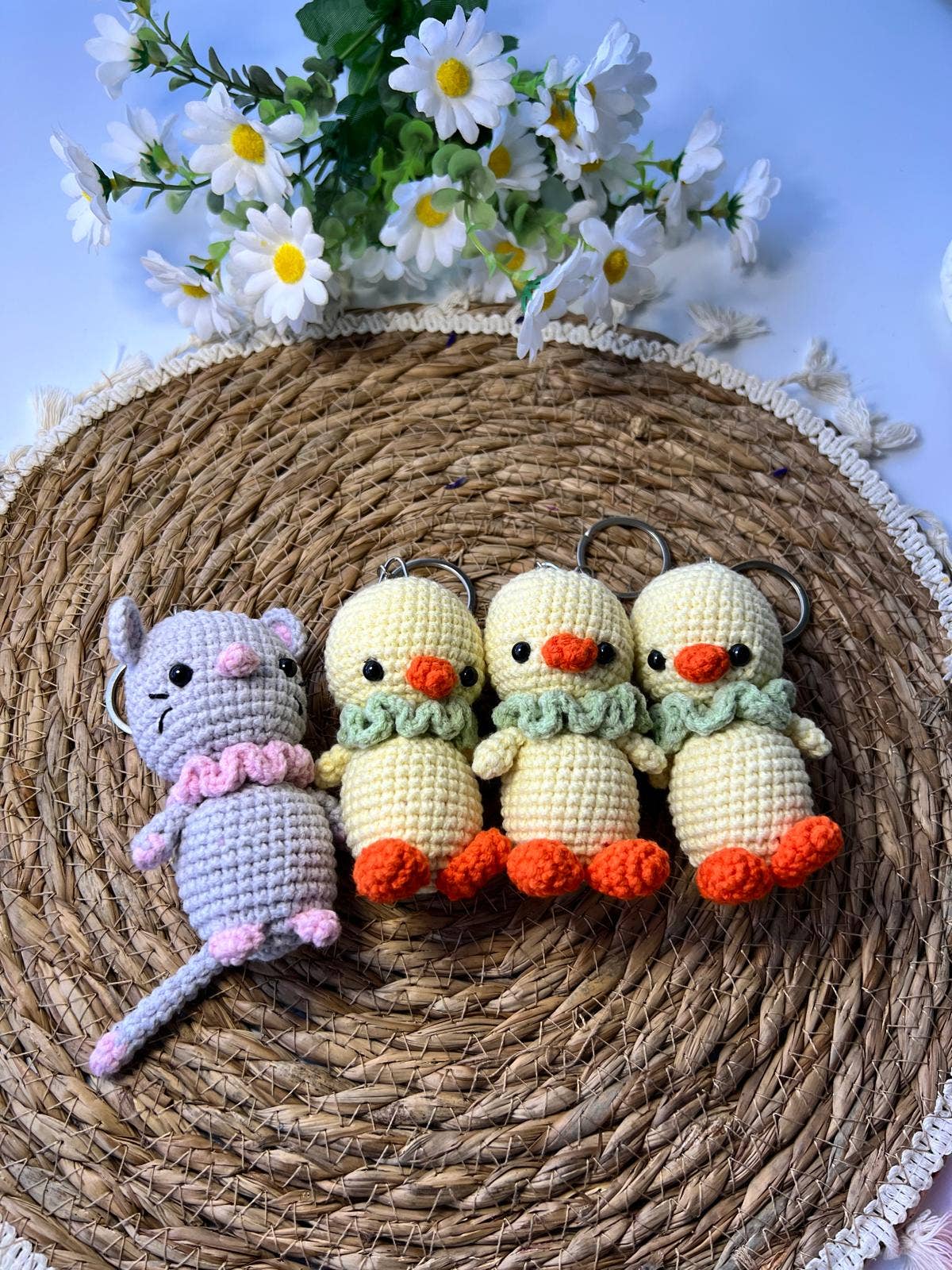 Emel Crochet - Wholesale Knuffels - Kinderen en baby - gehaakte muis en kuiken knuffel1