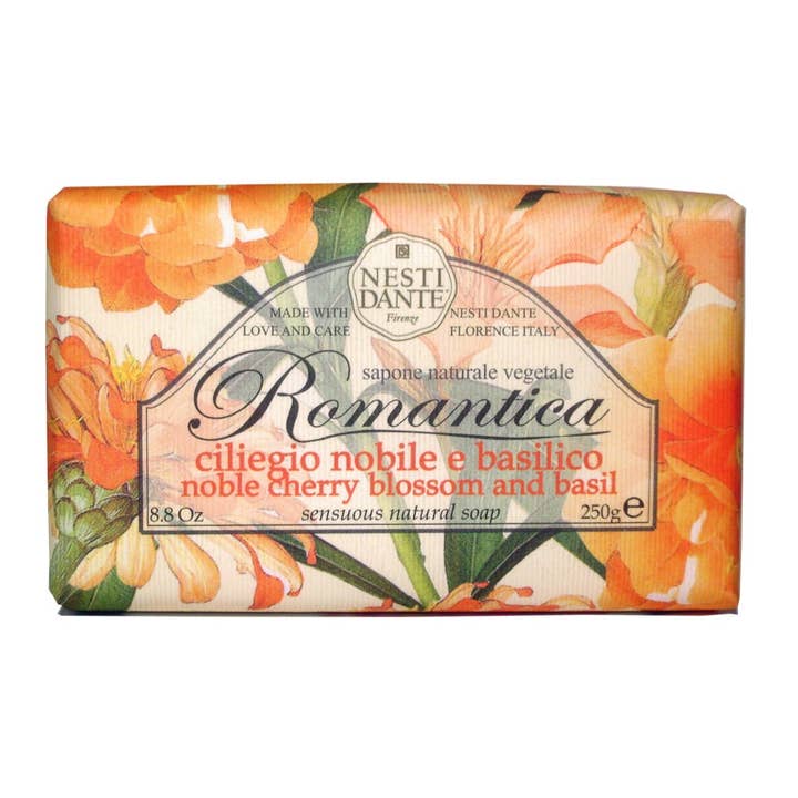 Nesti Dante Romantica Soap - Nobe Cherry Blossom & Basil for wholesale by Seifen-Shop