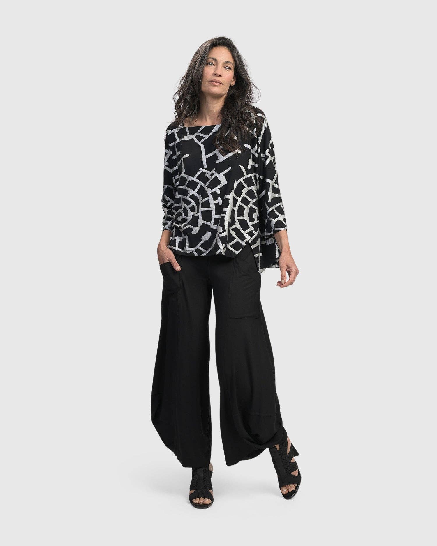 ESSENTIAL PUNTO POCKETS PANTS, BLACK for wholesale on Faire16