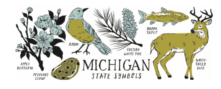 City Bird - Wholesale Coffee Mug - Michigan State Symbols Mug1