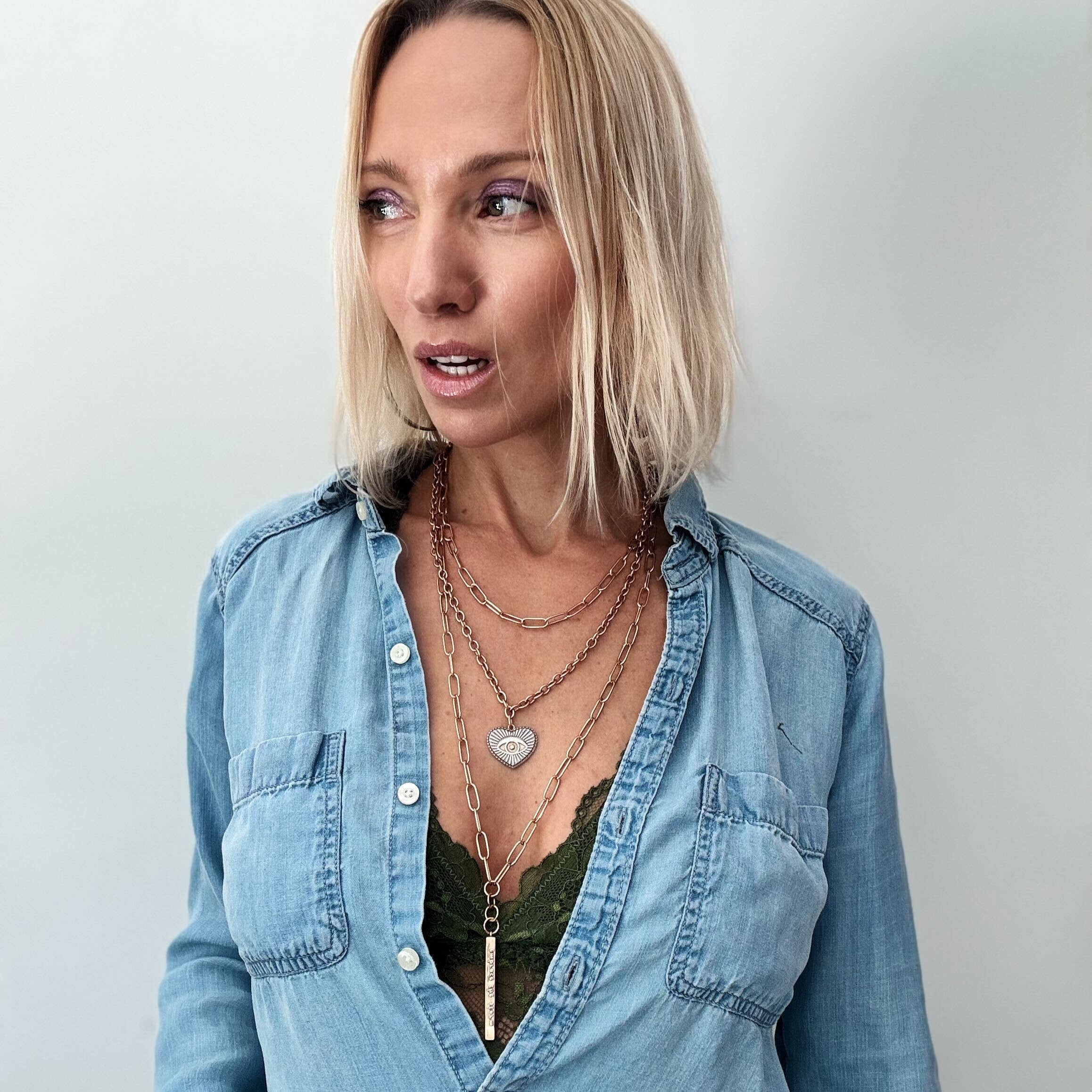 Katia Designs - Wholesale Link & Chain Necklace - Stay Calm Klink Necklace5