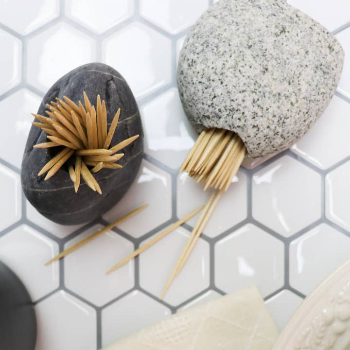 Funky Rock Designs - Wholesale Match Holder - Handcrafted Stone Match Striker & Toothpick Holder6