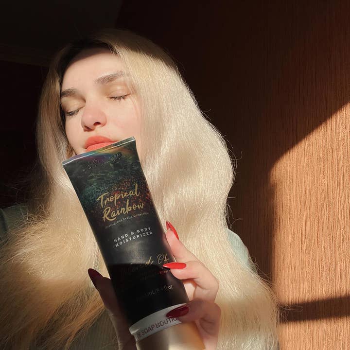 De Soap Boutique TM – Loção para mãos e corpo por atacado – Tropical Rainbow Hidratante para Mãos e Corpo9