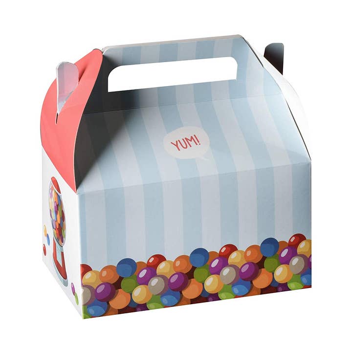 Paper Treat Boxes 10 Pack 6.25" X 3.75" X 3.5" Gumball for wholesale by Hammont