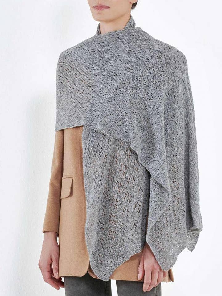 Kvinnors Cashmere Pointelle Wrap för wholesale av MaisonCashmere