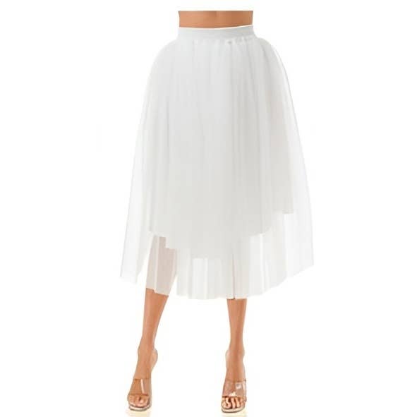 Black Pearl Clothing - Venta al por mayor Camisa - Mujer - FALDA DE TUL CON VUELO TALLA GRANDE1