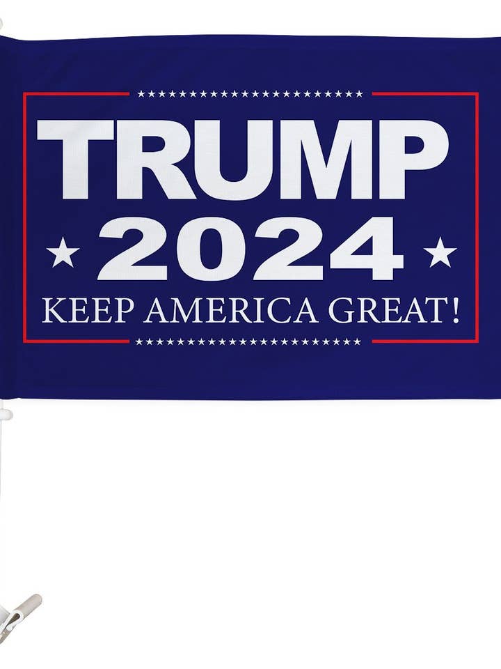 Trump 2024 Americana Politisk Bil Flag for engroshandel hos Two Group Flag Co