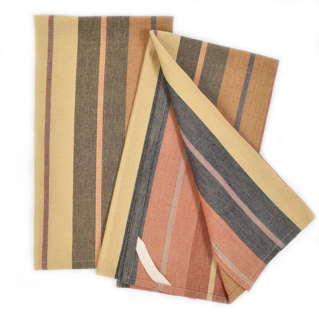 Mayamam Weavers - Wholesale Tea Towel - Hand Woven Guatemalan Kitchen Striped Towel Sets3