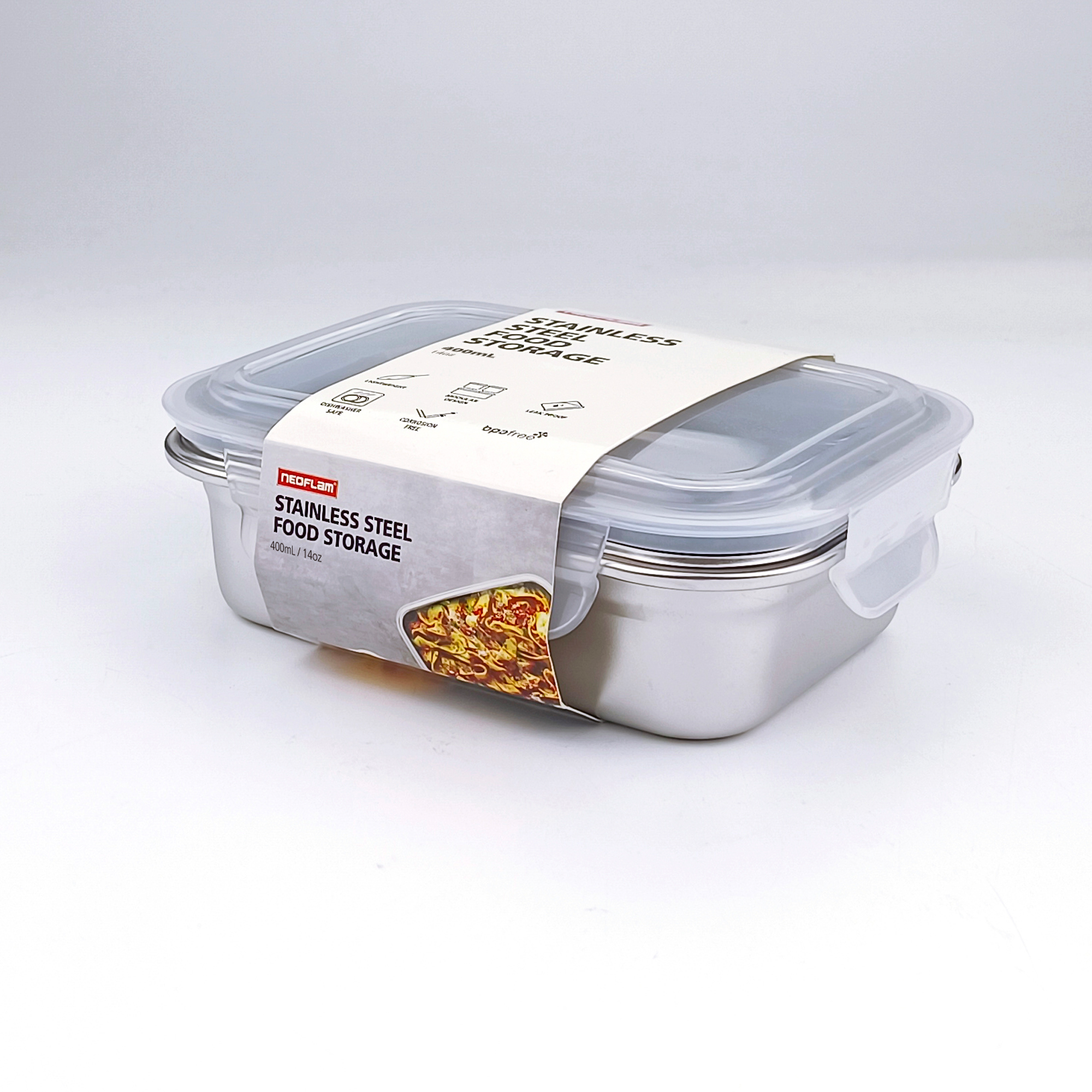 Neoflam - Wholesale Food Storage Container - Stainless Steel Rectangle Food Container0