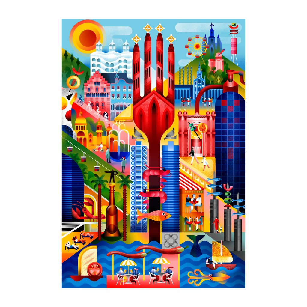 Balvi - Wholesale Puzzle - Adult - Barcelona Puzzle, 1000 pcs, cardboard0