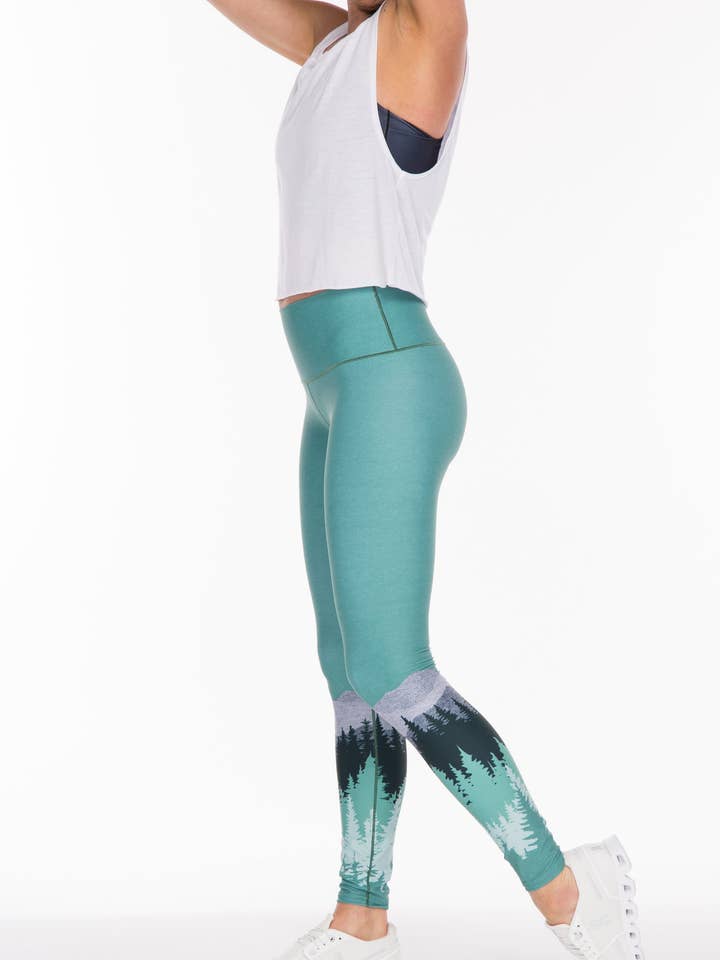 Yogahosen - Teal Summit für den Großhandel von Colorado Threads
