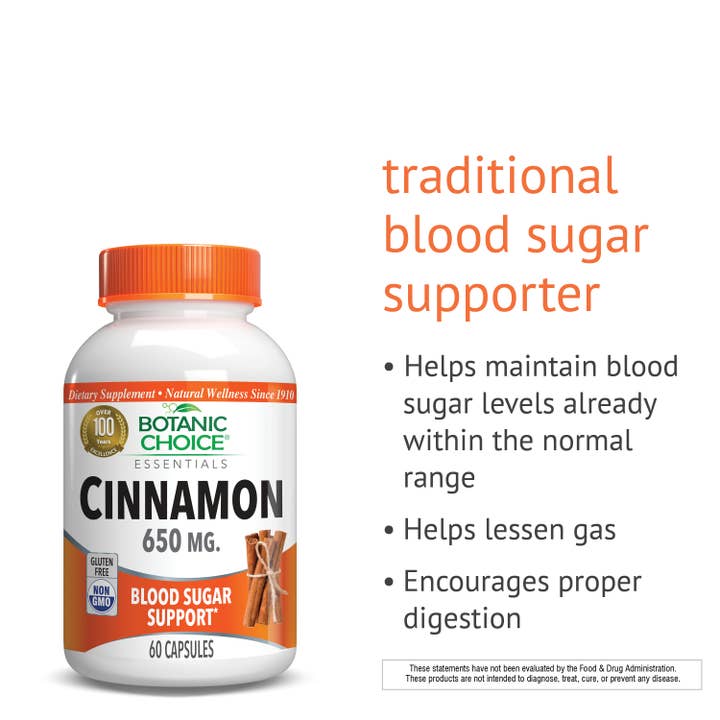 Botanic Choice - Wholesale Voedingssupplement/vitamine - Botanic Choice Kaneel 650 Mg - 60 capsules2