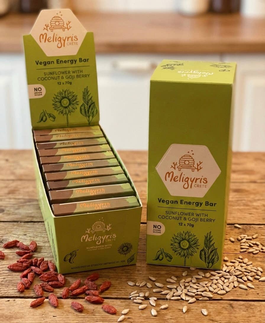 ALETA FARMS - Wholesale Snack Bar - Vegan Energy Bar, Sunflower Seed & Oat Bar, Retail Display 1