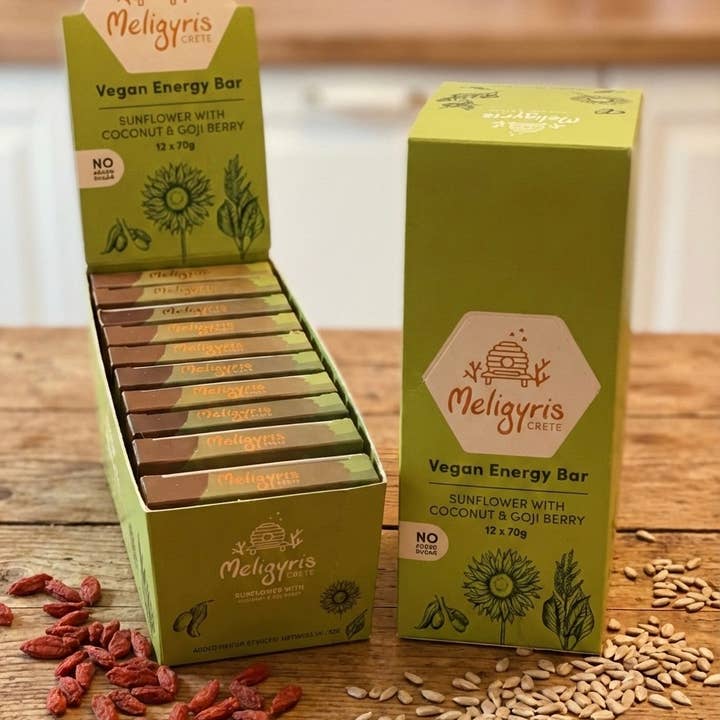 ALETA FARMS - Wholesale Snack Bar - Vegan Energy Bar, Sunflower Seed & Oat Bar, Retail Display 1