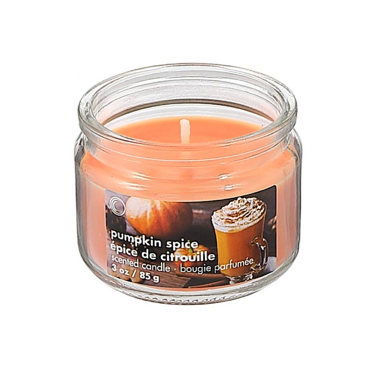 Frasco de vidrio perfumado de 3 oz con tapa para especias de calabaza para venta al por mayor de IH Casa Decor