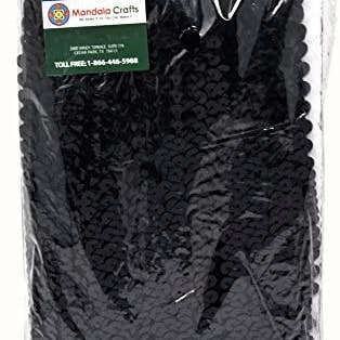 Mandala Crafts – Engroshandel Håndværk forsyninger – Mandala Håndværk Elastisk Paillet, Flad Glitter Stretch Bling Paillette Stof Bånd, Metallisk Applikation Trim Blonder til Kjole Pynt, Pandebånd30