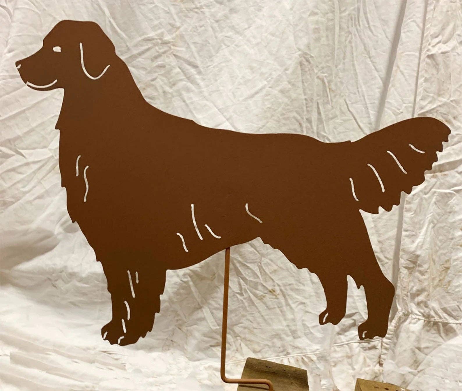 Rustica Ornamentals - Wholesale Outdoor Ornament/Decor - Golden Retriever Garden Statue or Dog Wall Art (Style 1)9