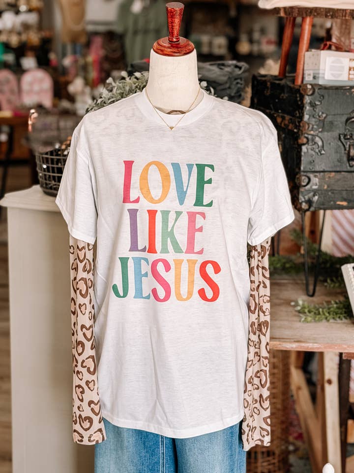 Älska som Jesus Färgglad T-shirt eller Tröja för wholesale av Jolene's Boutique
