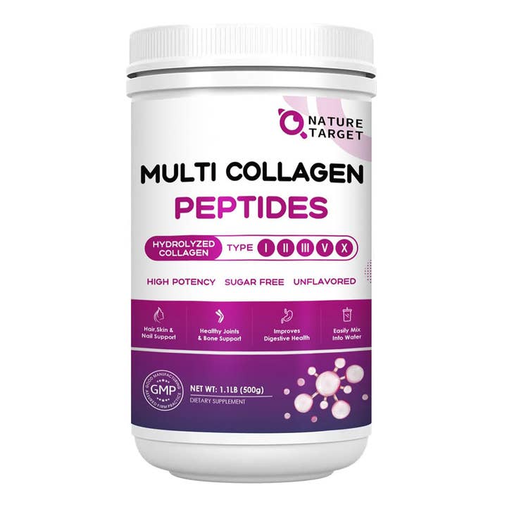 NATURE TARGET Multi Collagen Peptides Powder 500G for wholesale by Nature Target