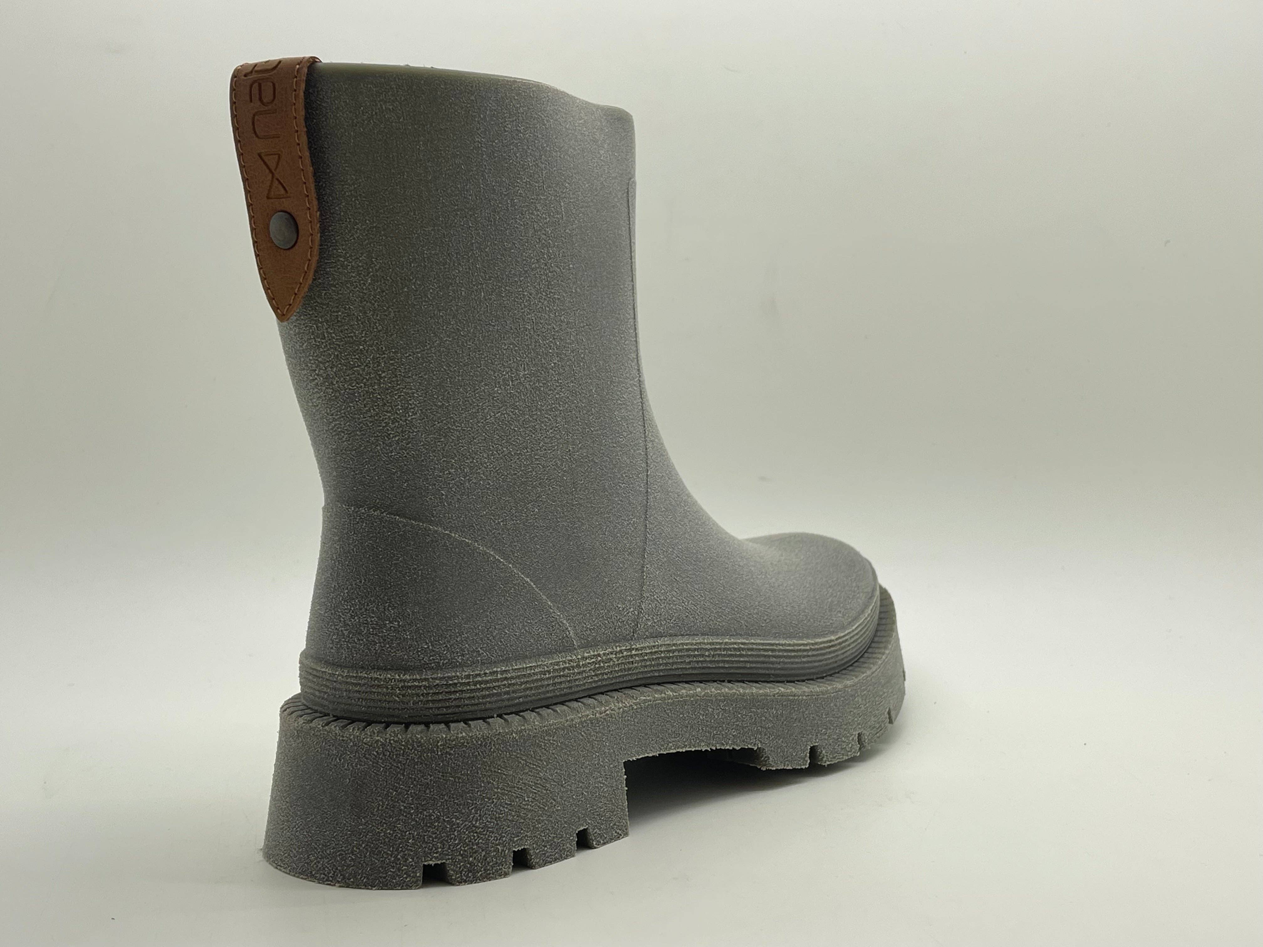 nat-2™ Bio Boot grey green vegan | 100% waterproof biodegradable rainboots for wholesale on Faire7