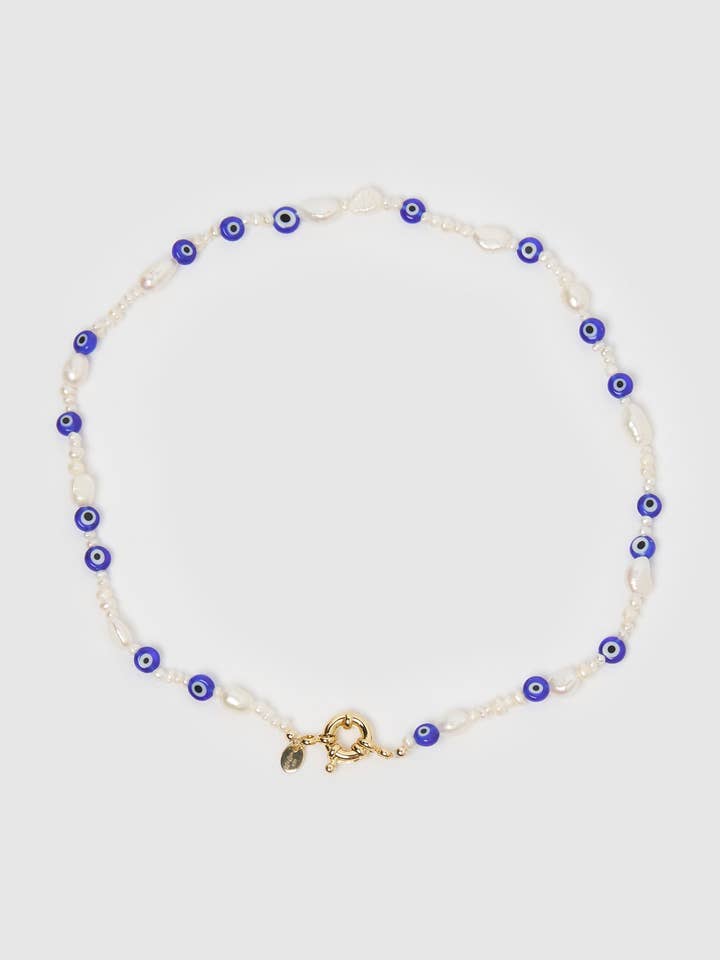 Miz Casa & Co Collana Girocollo Occhio Malvagio Perla per la vendita all'ingrosso da parte di Izoa pty ltd
